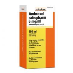 AMBROXOL RATIOPHARM 6 mg/ml oraaliliuos 100 ml