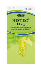 HISTEC 10 mg imeskelytabl 14 fol