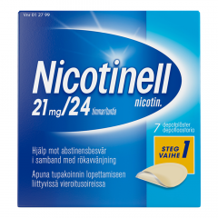 NICOTINELL 21 mg/24 h depotlaast 7 kpl
